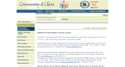 Desktop Screenshot of blog-cem-weeklyannouncements.communityofchrist.ca