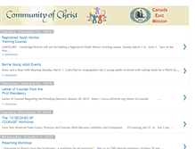 Tablet Screenshot of blog-cem-weeklyannouncements.communityofchrist.ca