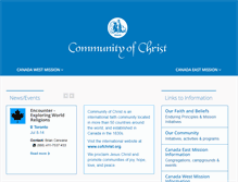 Tablet Screenshot of communityofchrist.ca