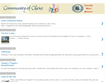 Tablet Screenshot of blog-calgary-news.communityofchrist.ca